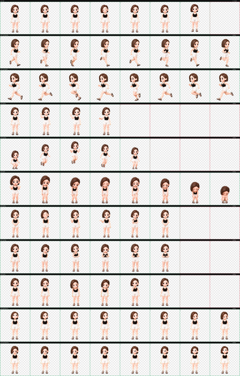 Complete action sheet for Mature Q Hot Shorts